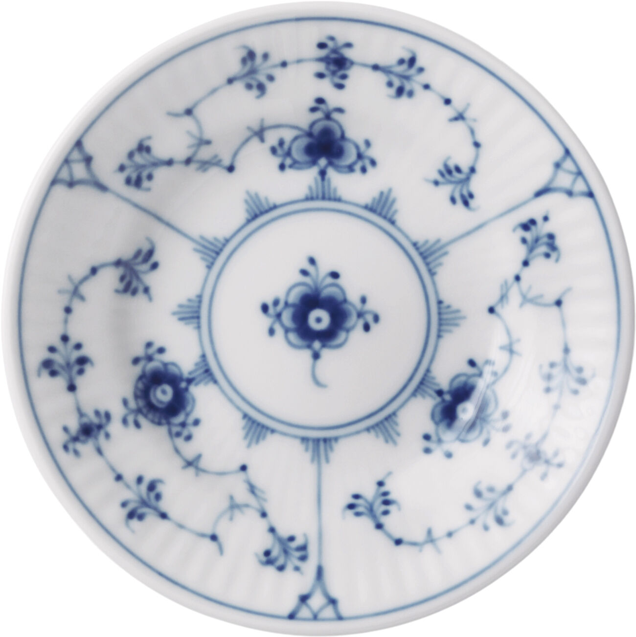 Musselmalet Riflet tallerken 12 cm