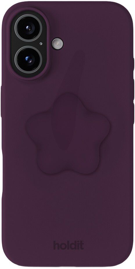 Silicone Sticker Star Deep Plum