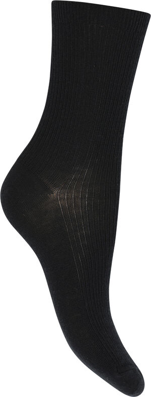 Fine cotton rib socks