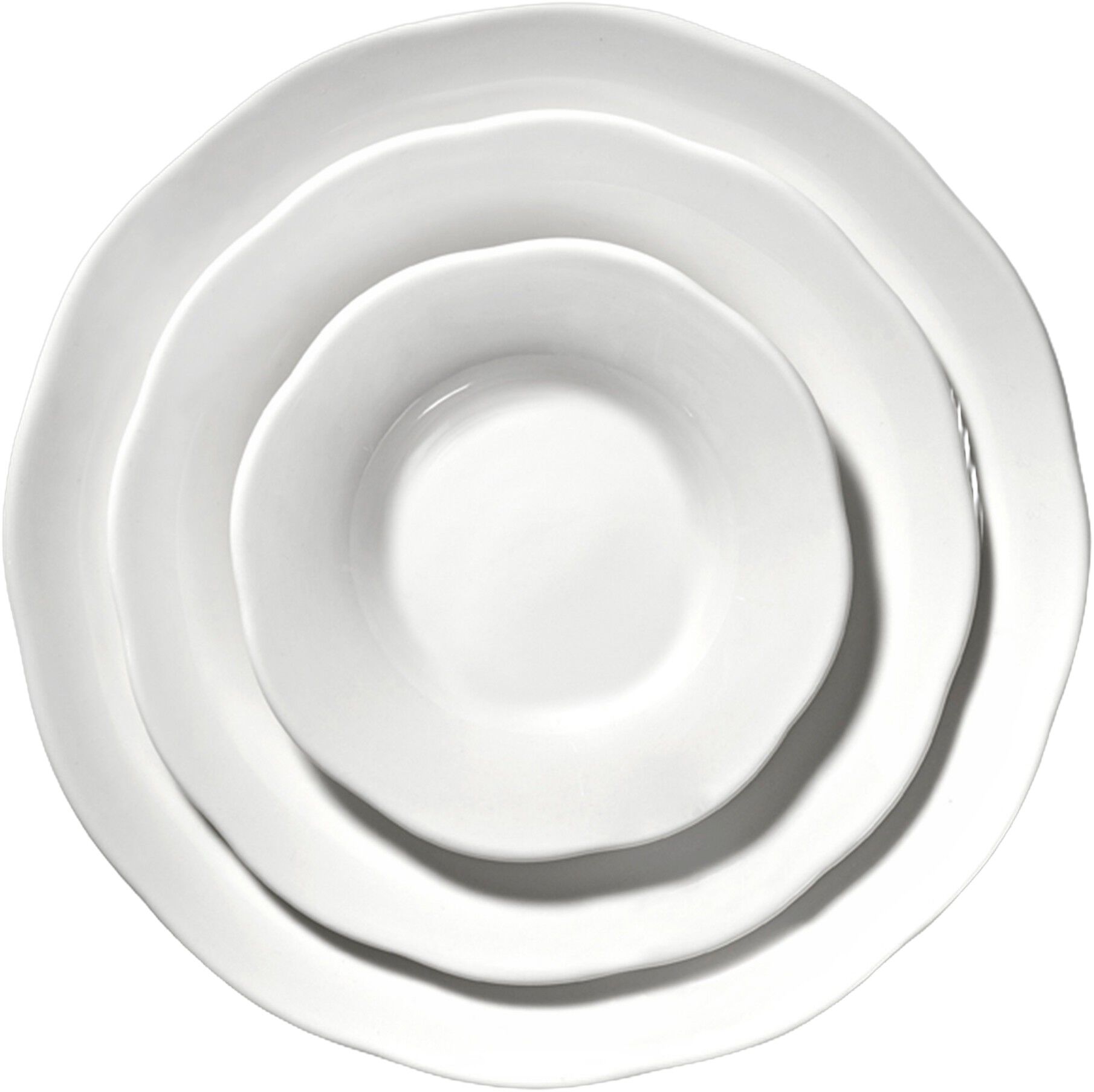 DEEP TAPAS PLATE WHITE SILHOUETTE