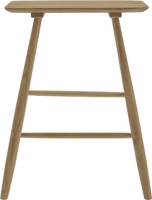 Høj skammel 46,5x28x64 cm Naturolieret Eg