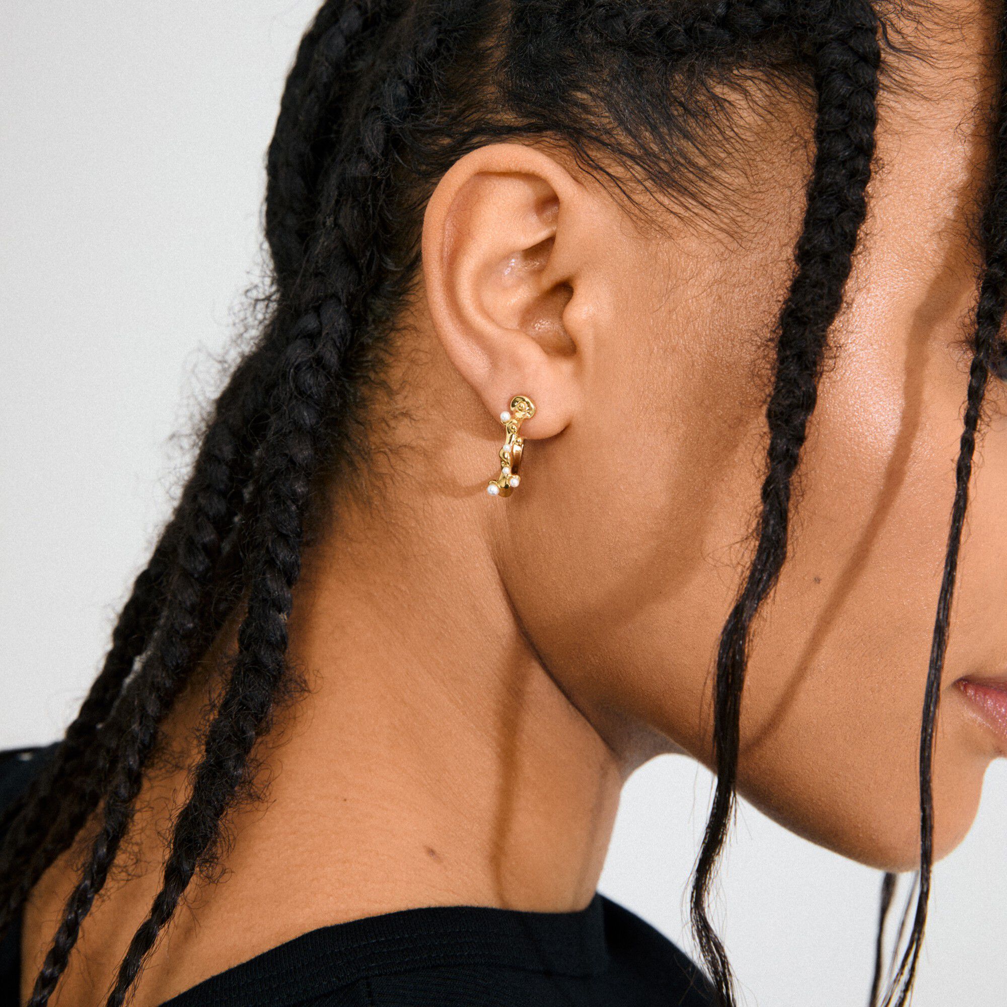 HADLEY earrings gold-plated