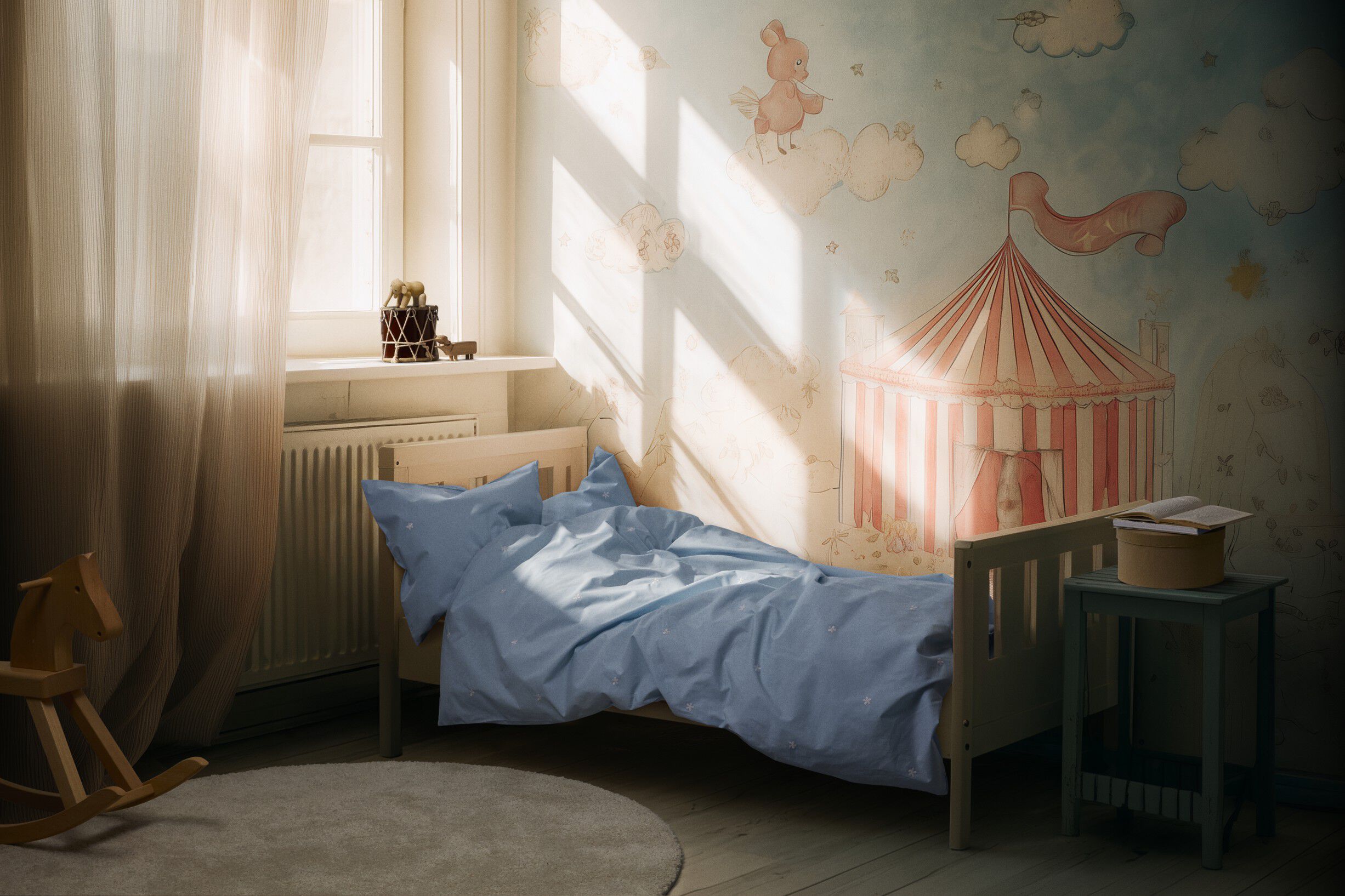 Daisy Senget&oslash;j Junior 100x140 cm lys bl&aring;