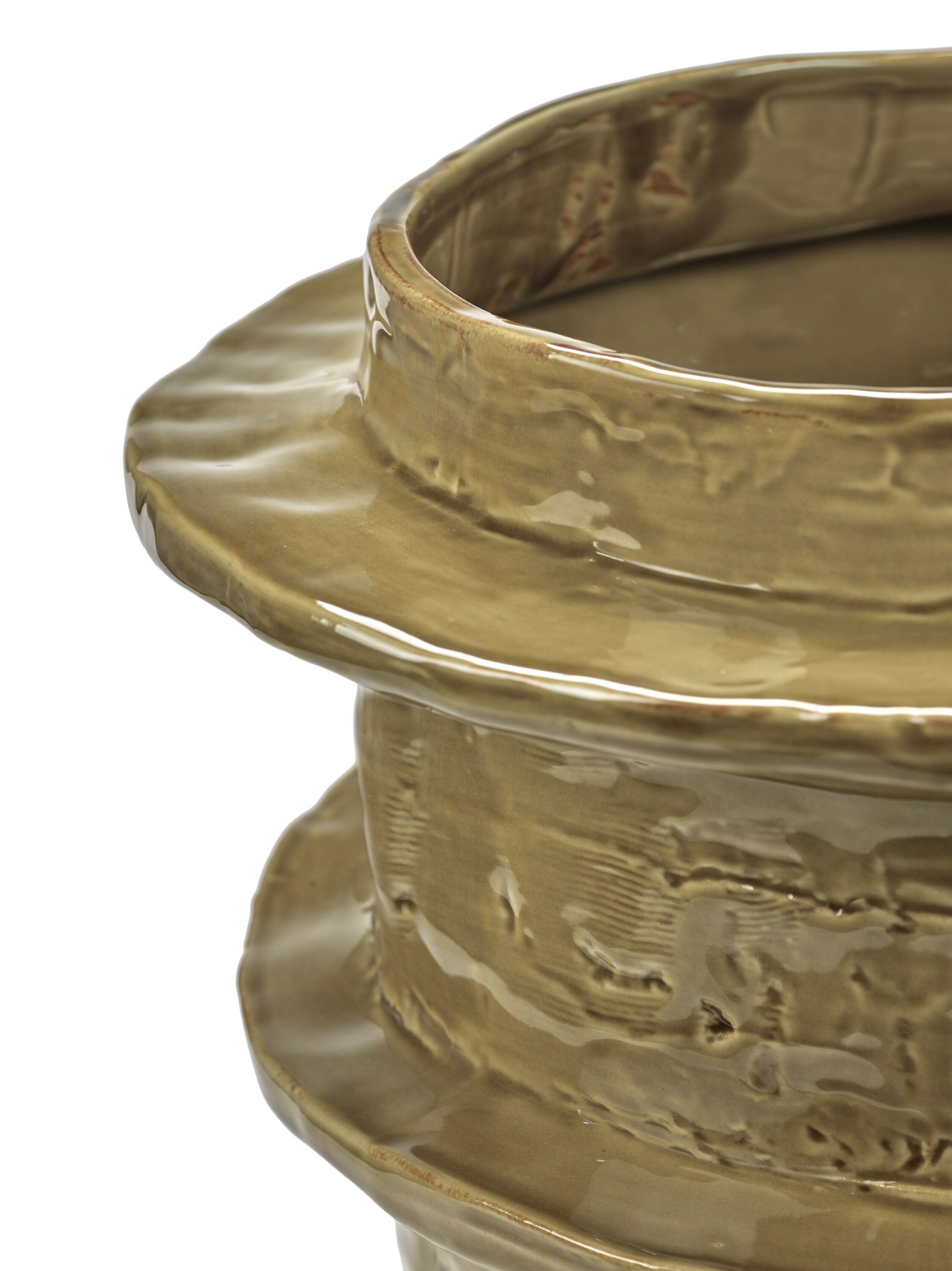 FLOWER POT 03 M OCHER MOLLY