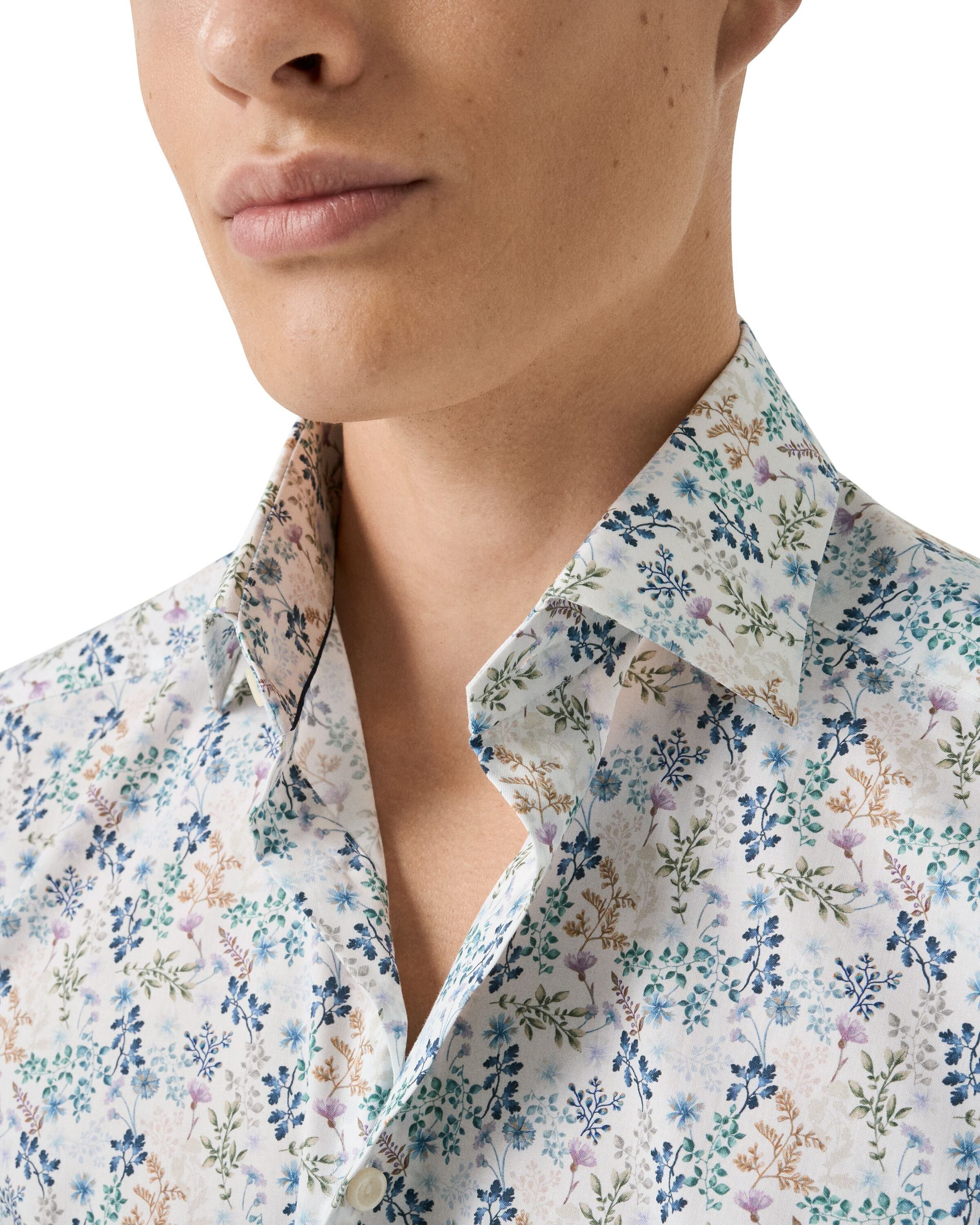 Contemporary Fit Floral Twill Shirt