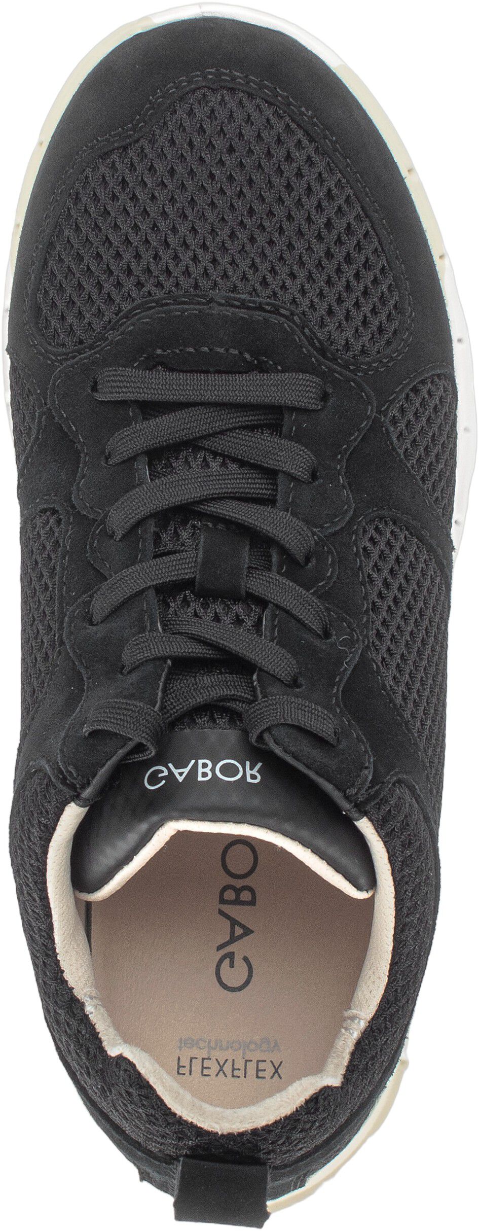 SCHWARZ S. VANILLA/VELOUR/MESH/TEXT