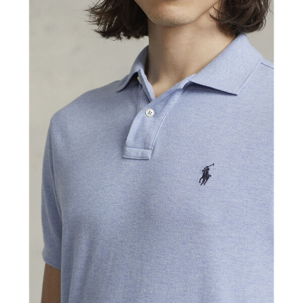 Custom Slim Fit Mesh Polo Shirt