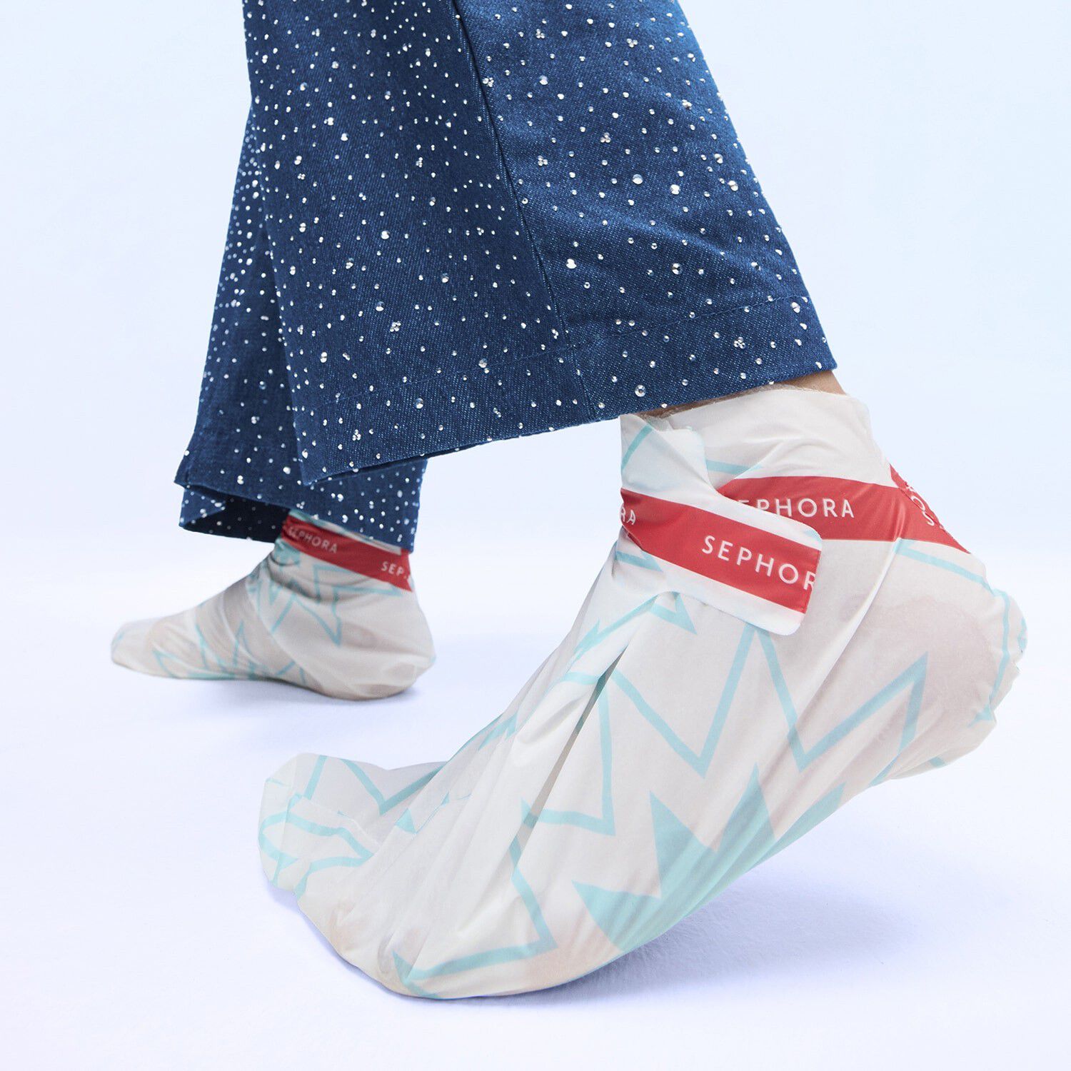 Candy Cane + Frosted Pine Foot Mask - Fodmaske