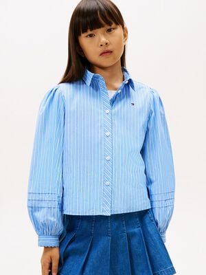 Essential Regular Fit Stripe Balloon Sleeve Shirt