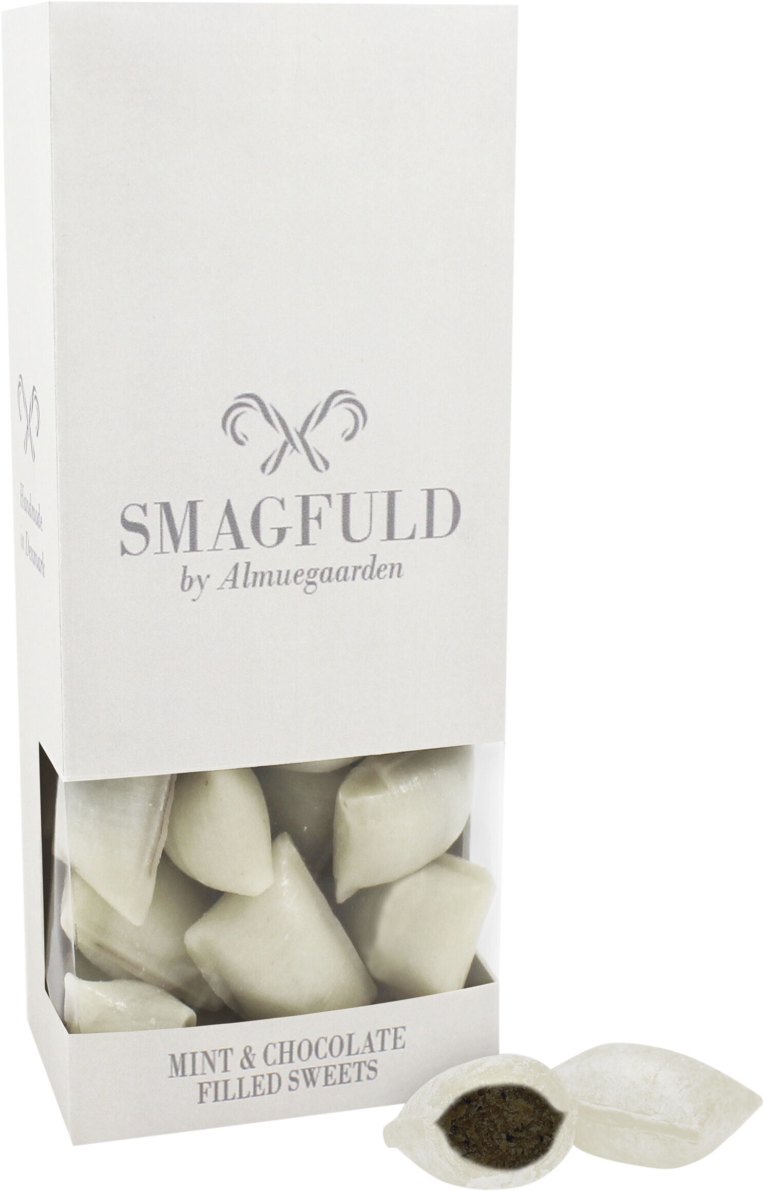 Fyldte bolcher med smag af mint og chokolade