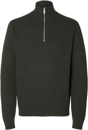 SLMDANE LS KNIT STRUCTURE HALF ZIP