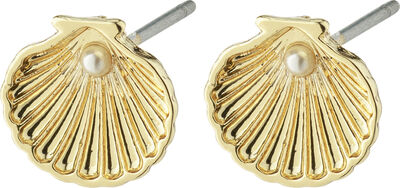 OPAL recycled seashell earrings gold-plated