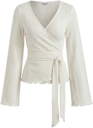 OBJLESLY L/S REG. WRAP TOP E TNE 26