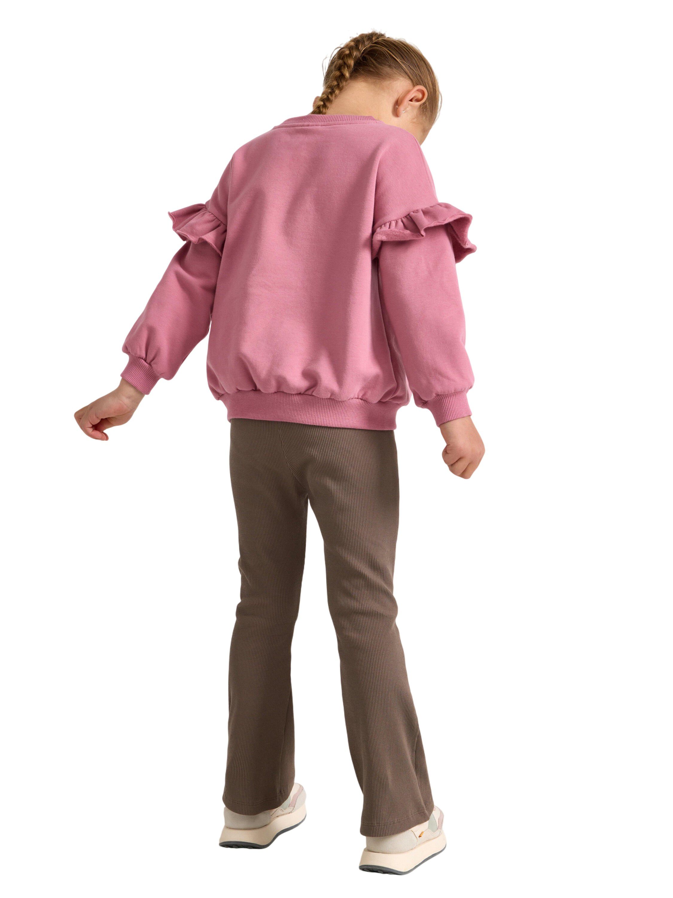 Leggings i mjuk bomullstrik&aring; med r