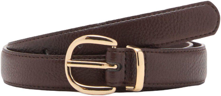 Oval buckle belt