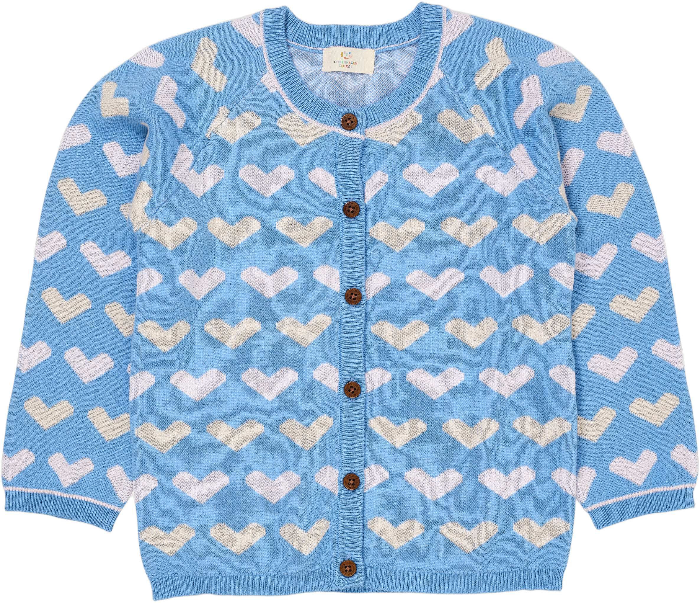 KNITTED HEART CARDIGAN