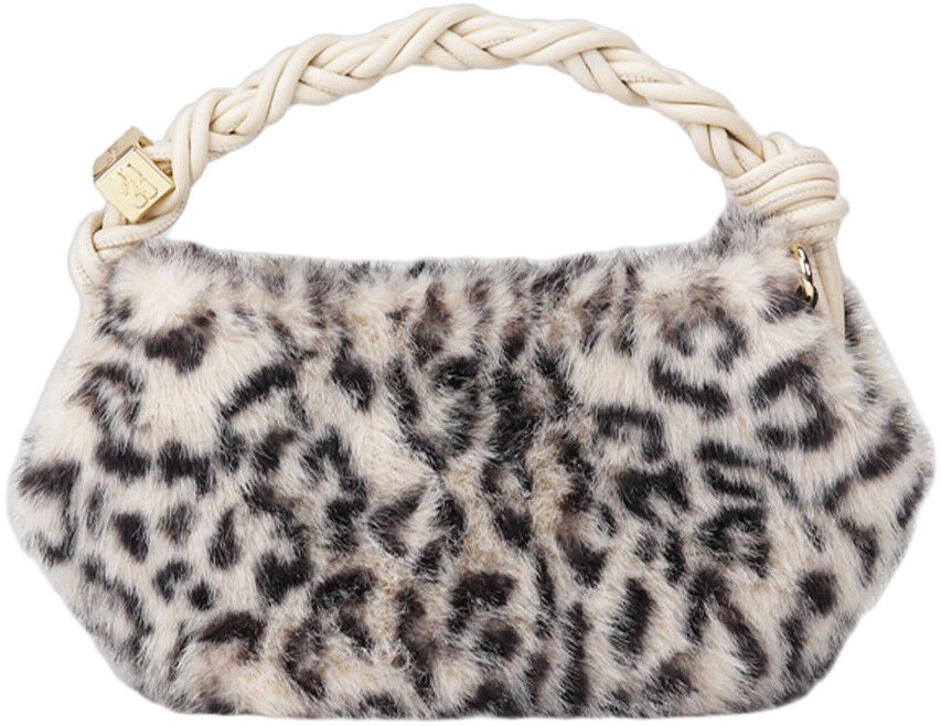 Ganni Bou Bag Mini Fur Print