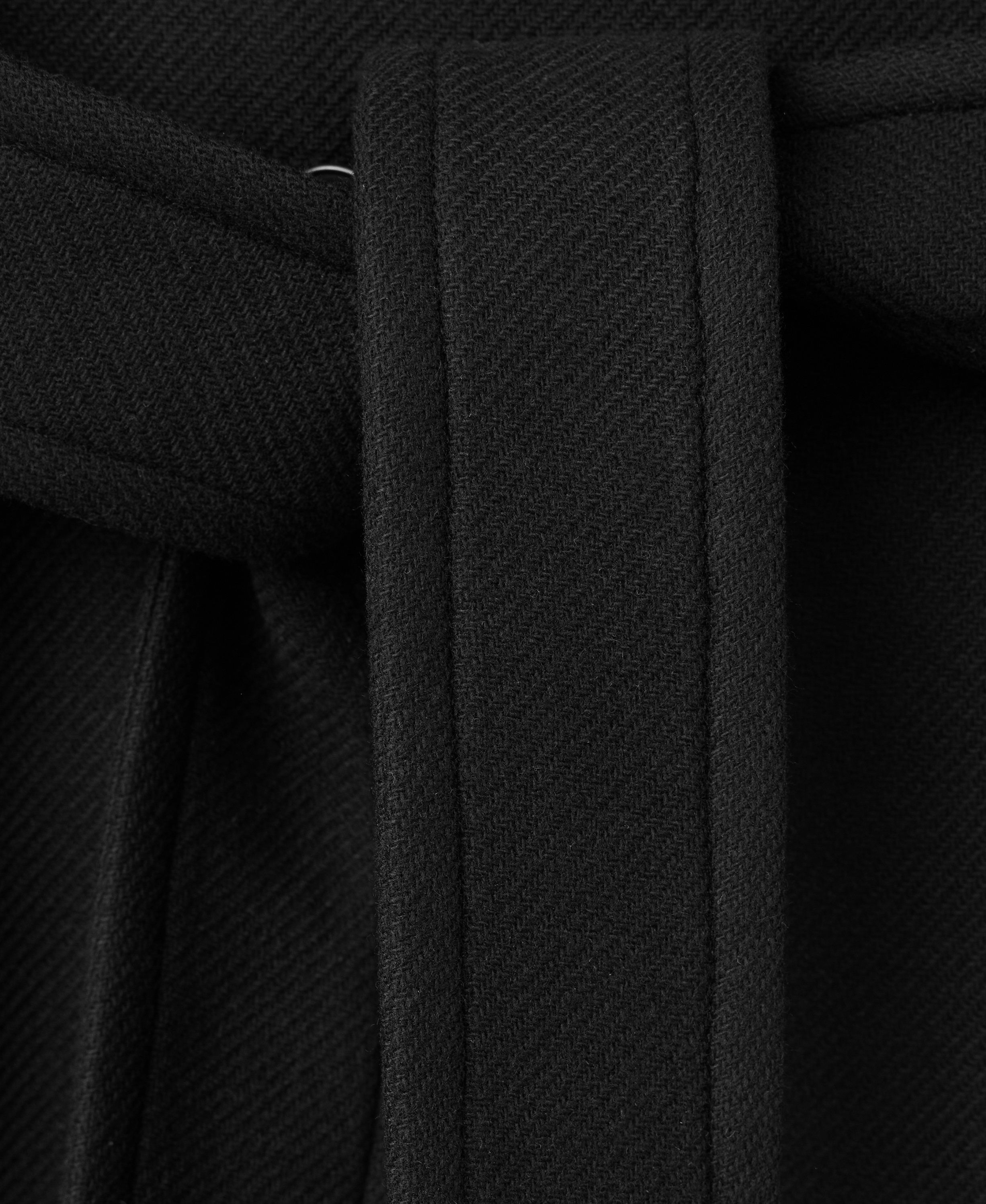 Manteco wool coat with funnel neck