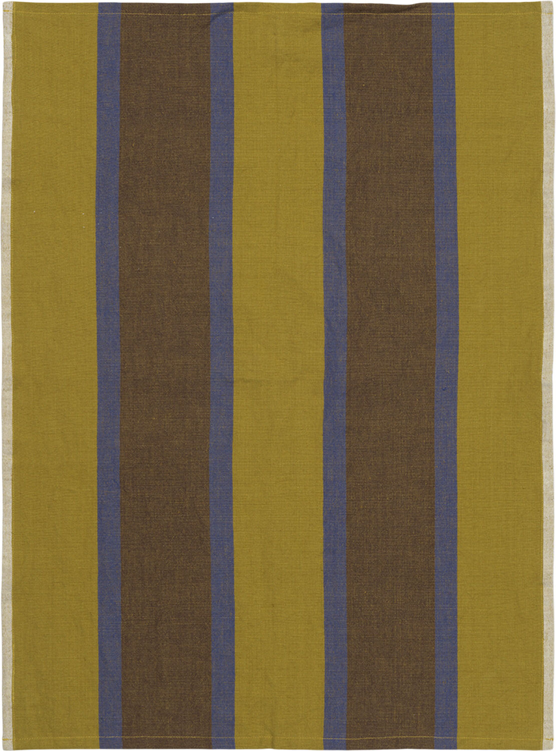 Hale Tea Towel - Lime/Bright Blue/Choco