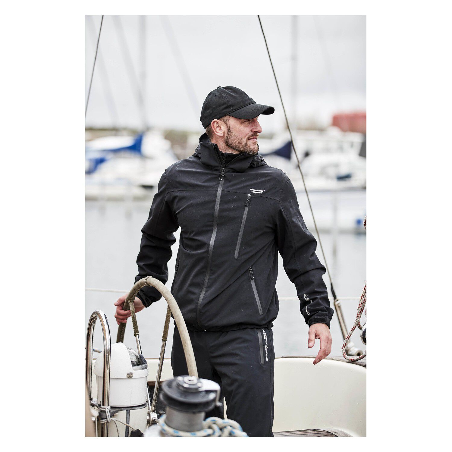 Weather Report Delton regnjakke, herre