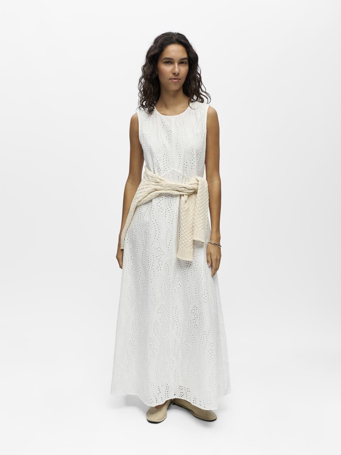 OBJJOVANNA S/L LO O-NECK LONG DRESS