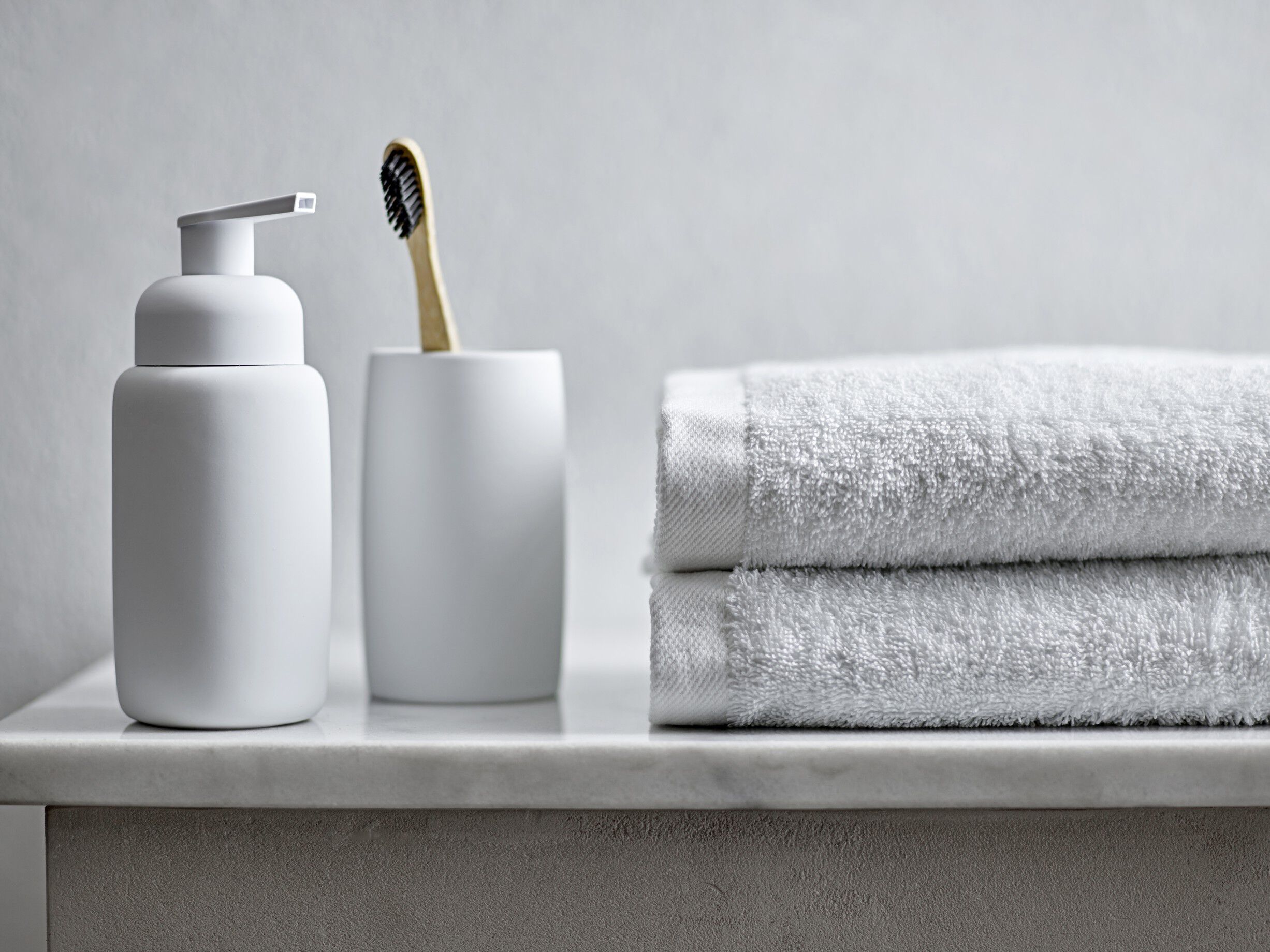 S&aelig;bedisp. Mono hvid rubber coa