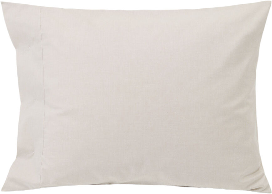 Pin Point Beige Cotton Pillowcase