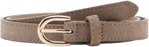 Suede leather belt