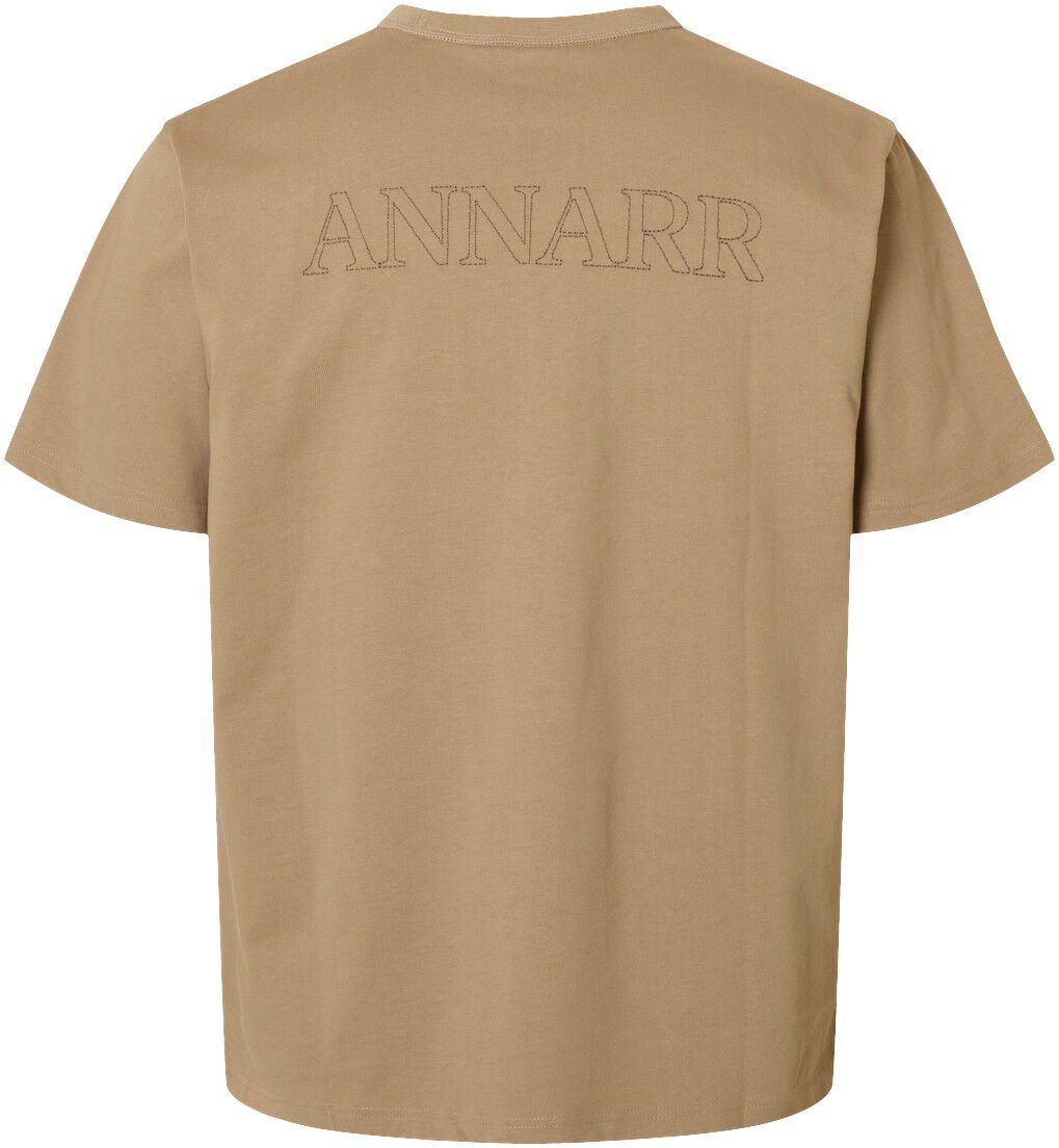 ANRRO SS O-NECK EMB TEE