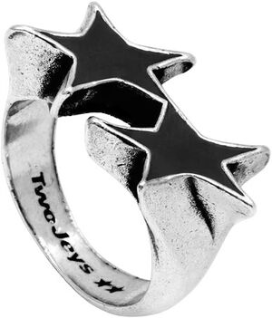 Icon Black Enameled Single Ring