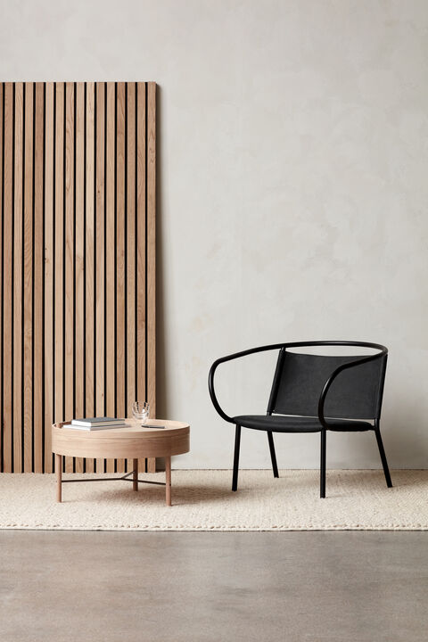 Turning Table, White Oak ø65 cm, Bl