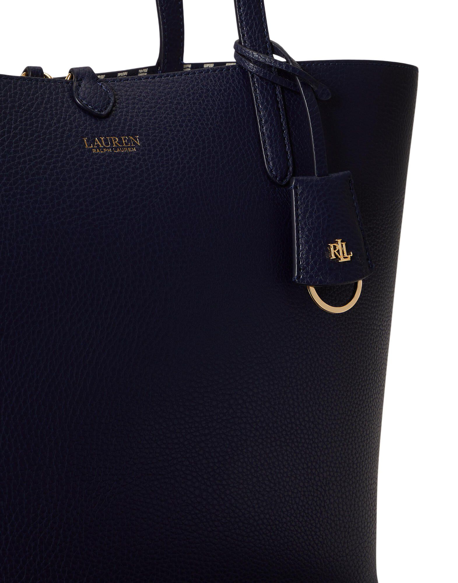 Faux-Leather Large Reversible Tote Bag