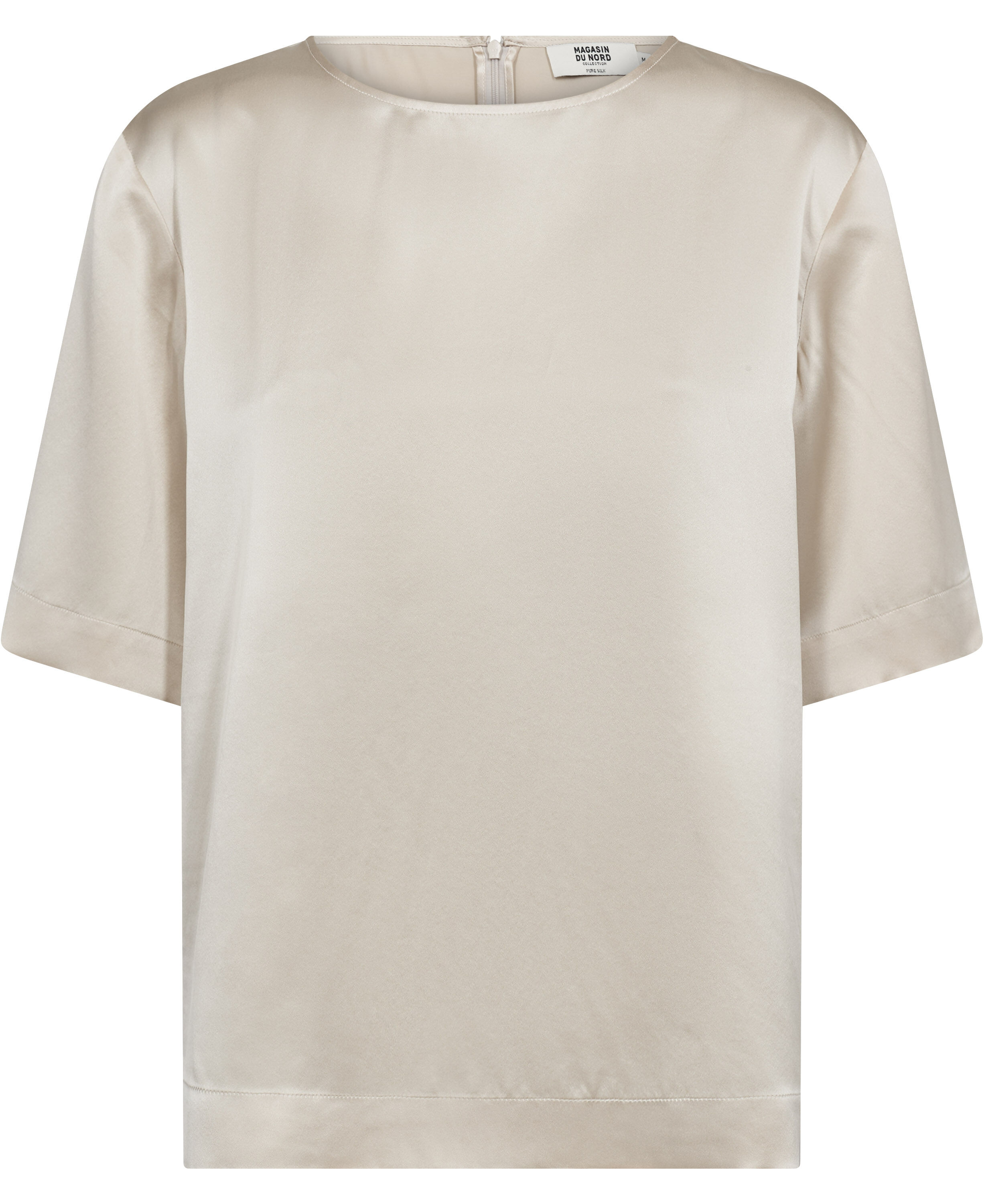 Gia 2 Kort&aelig;rmede bluse - 100% silke