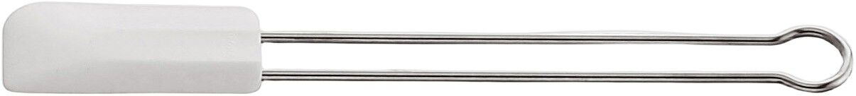 Spatel/dejskraber smal 26 cm St&aring;l/Hvid