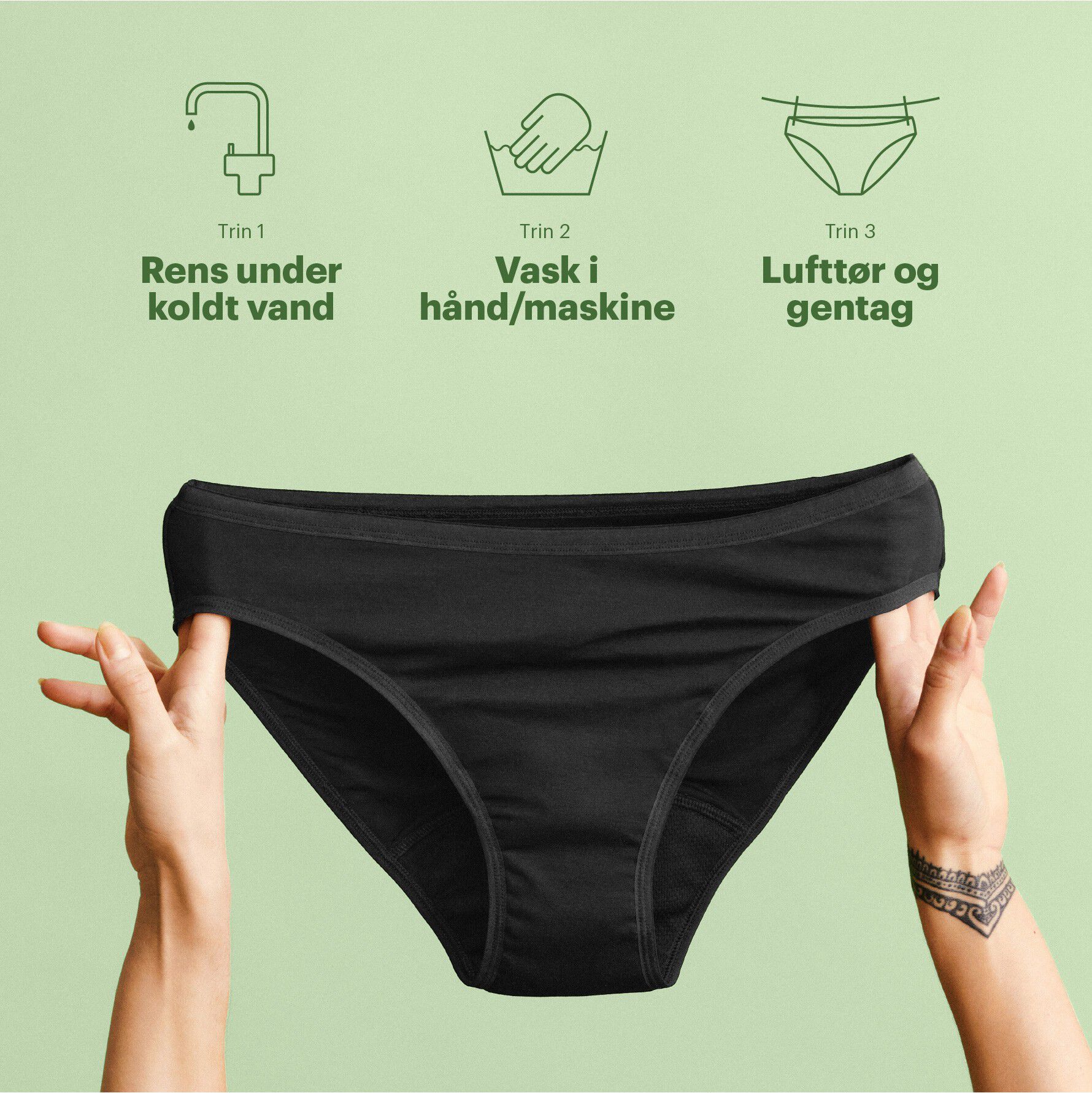 Menstruationstrusser Bikini - Let/Moderat