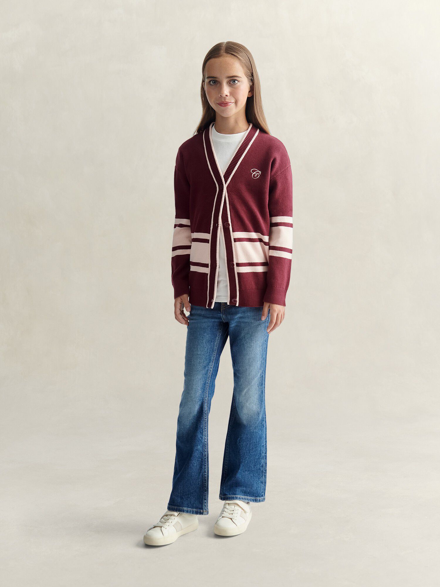 V NECK CARDIGAN