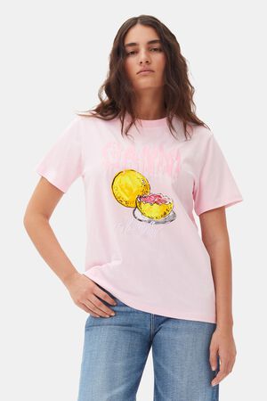 Basic Jersey Grapefruit Relaxed T-s