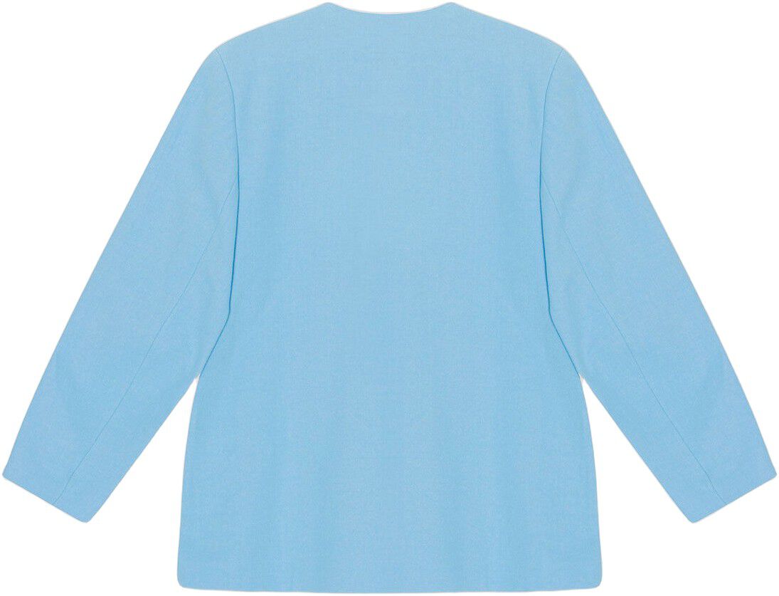 Cotton Suiting Boxy Blazer