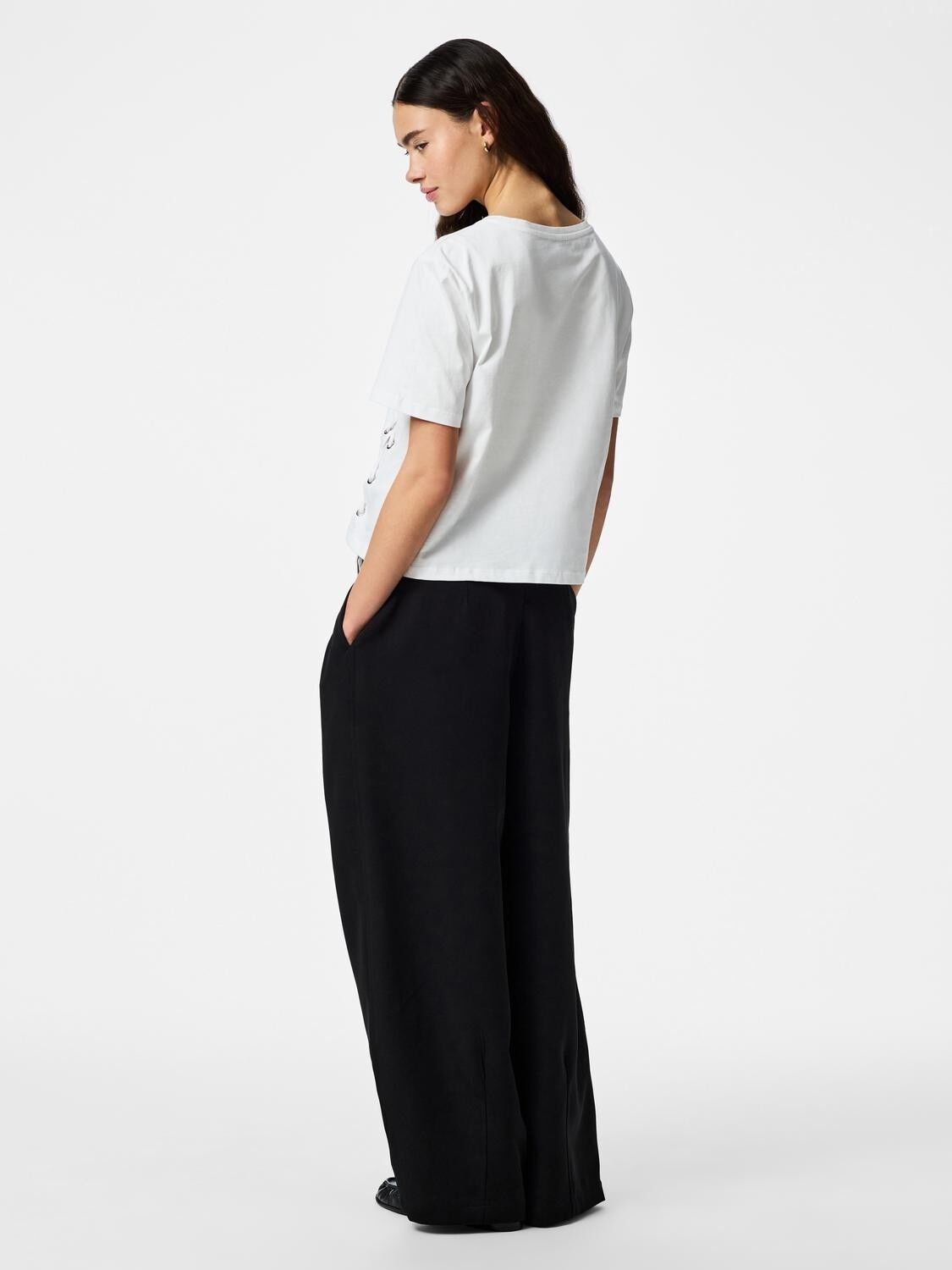 PCFENJA SS TIE DETAIL T-SHIRT JSR D