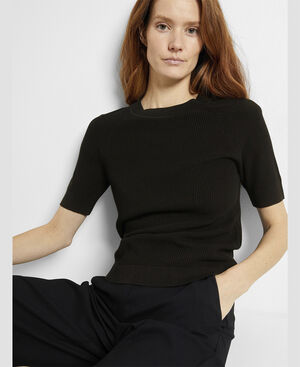 SLFELINNA NEW SS KNIT TOP NOOS