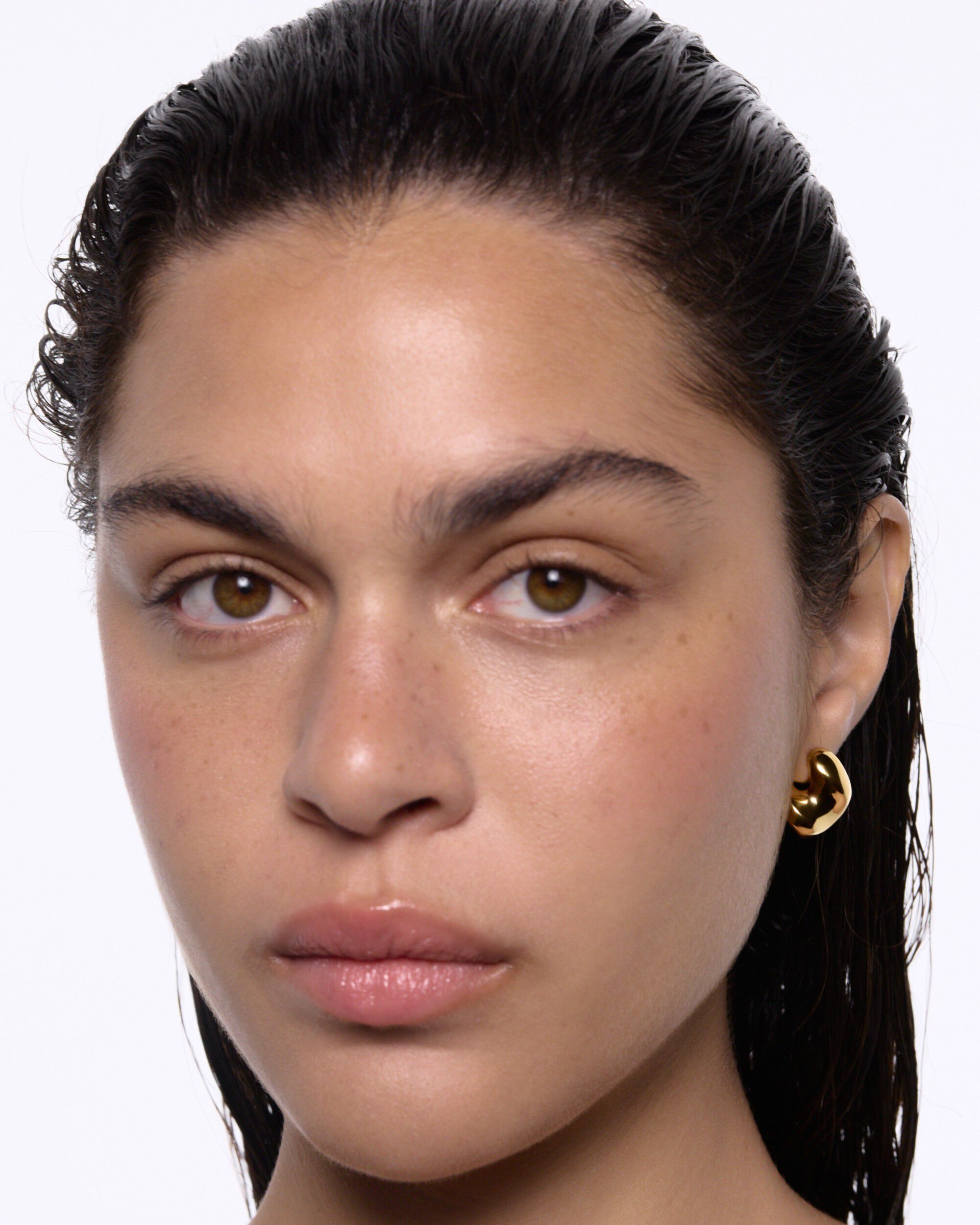 Saddle Earring Small Gold