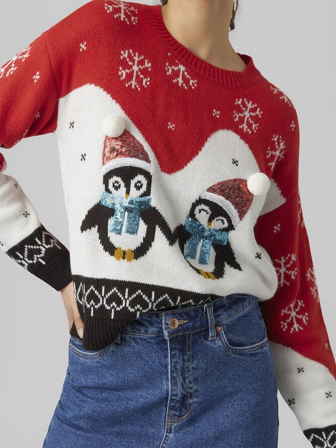 VMPENGUINLOVE LS O-NECK PULLOVER XM