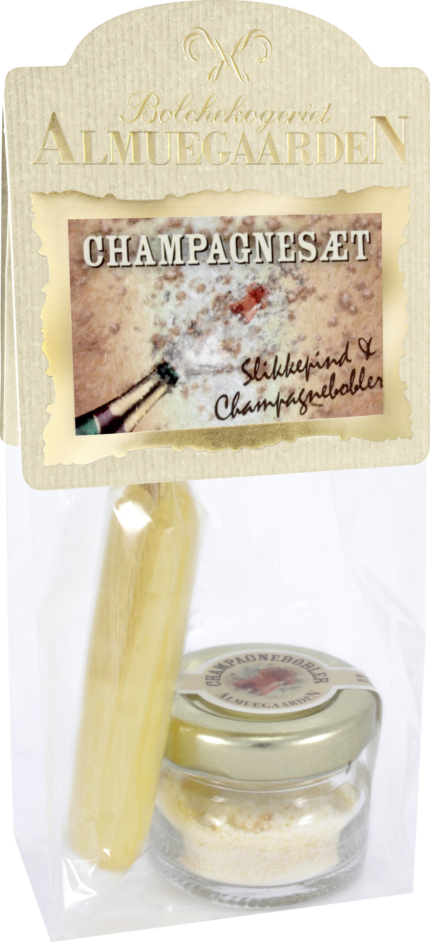 Boble-s&aelig;t - Hyldeblomst-slikkepind og syrligt boblende pulver