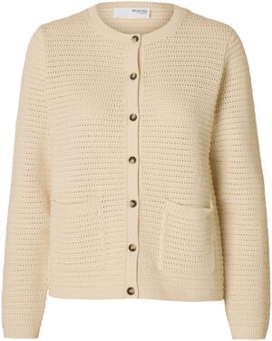 SLFVINNA LS STRUCTURE KNIT CARDIGAN