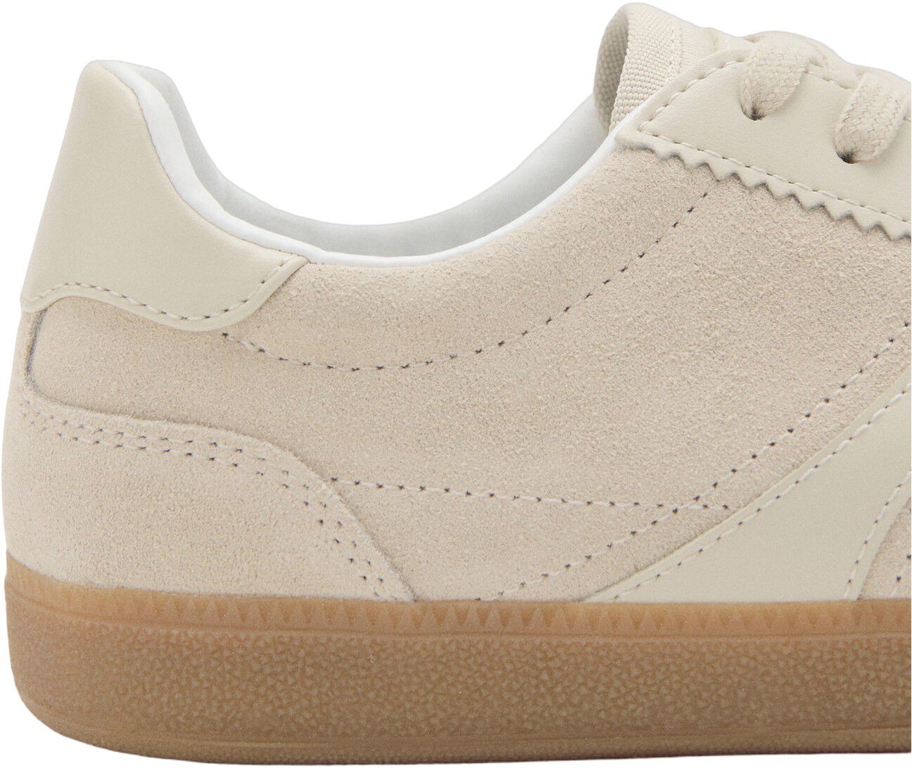 Leather mixed sneakers