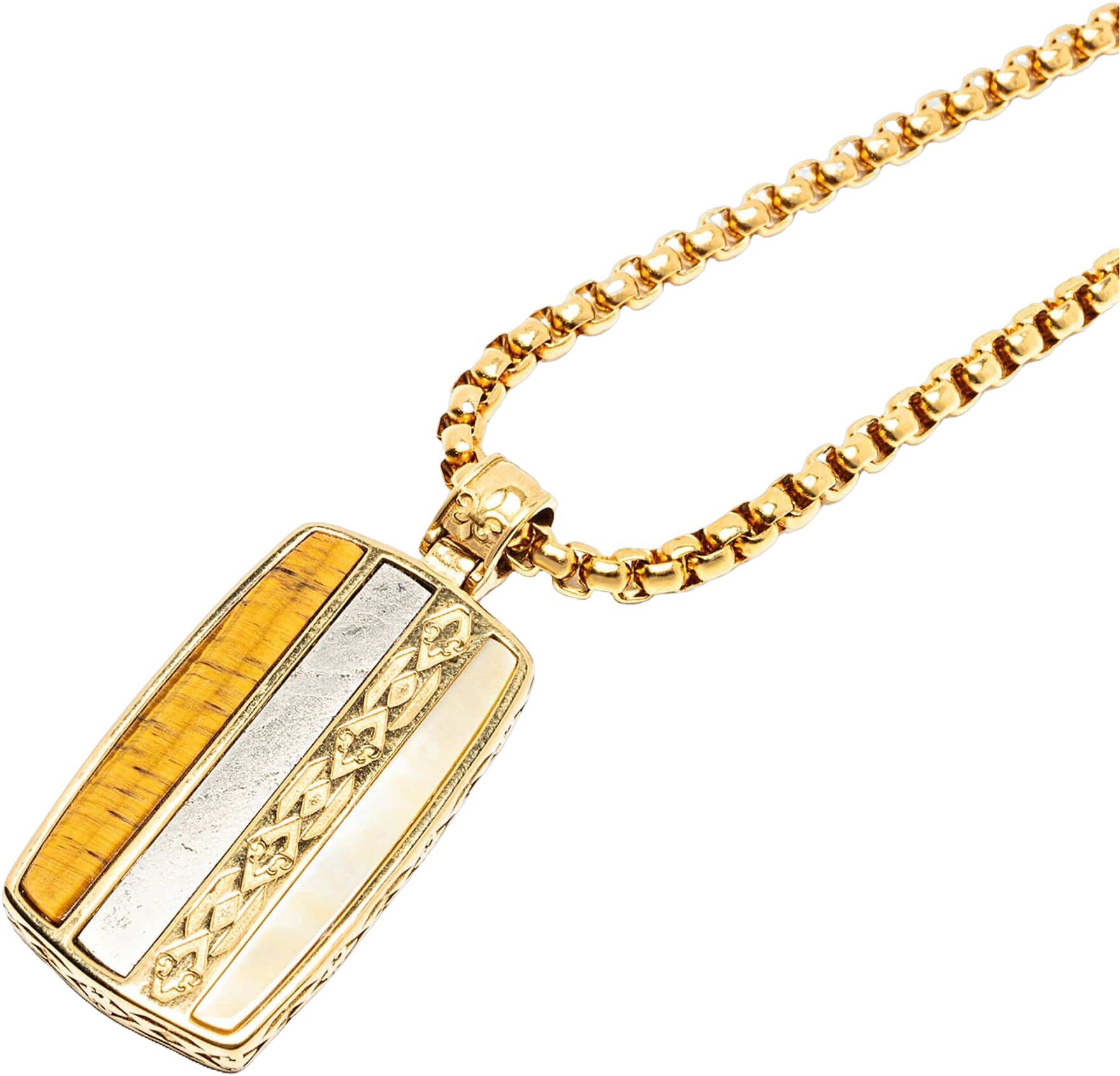 Trinity Pendant Necklace in Gold