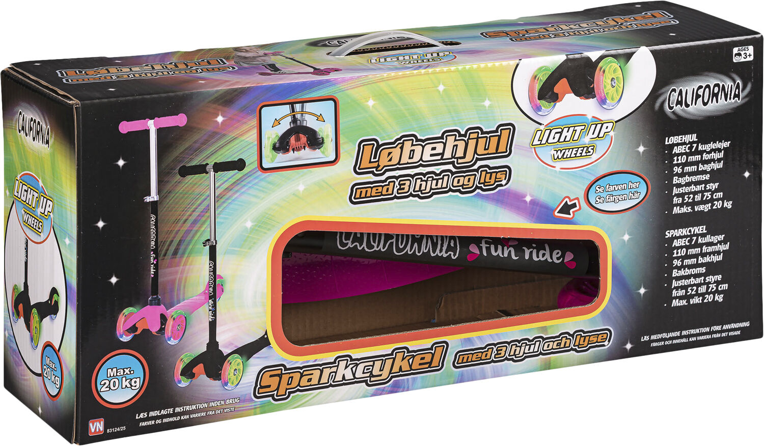 CF KIDS 3xPU HJULmLYS P