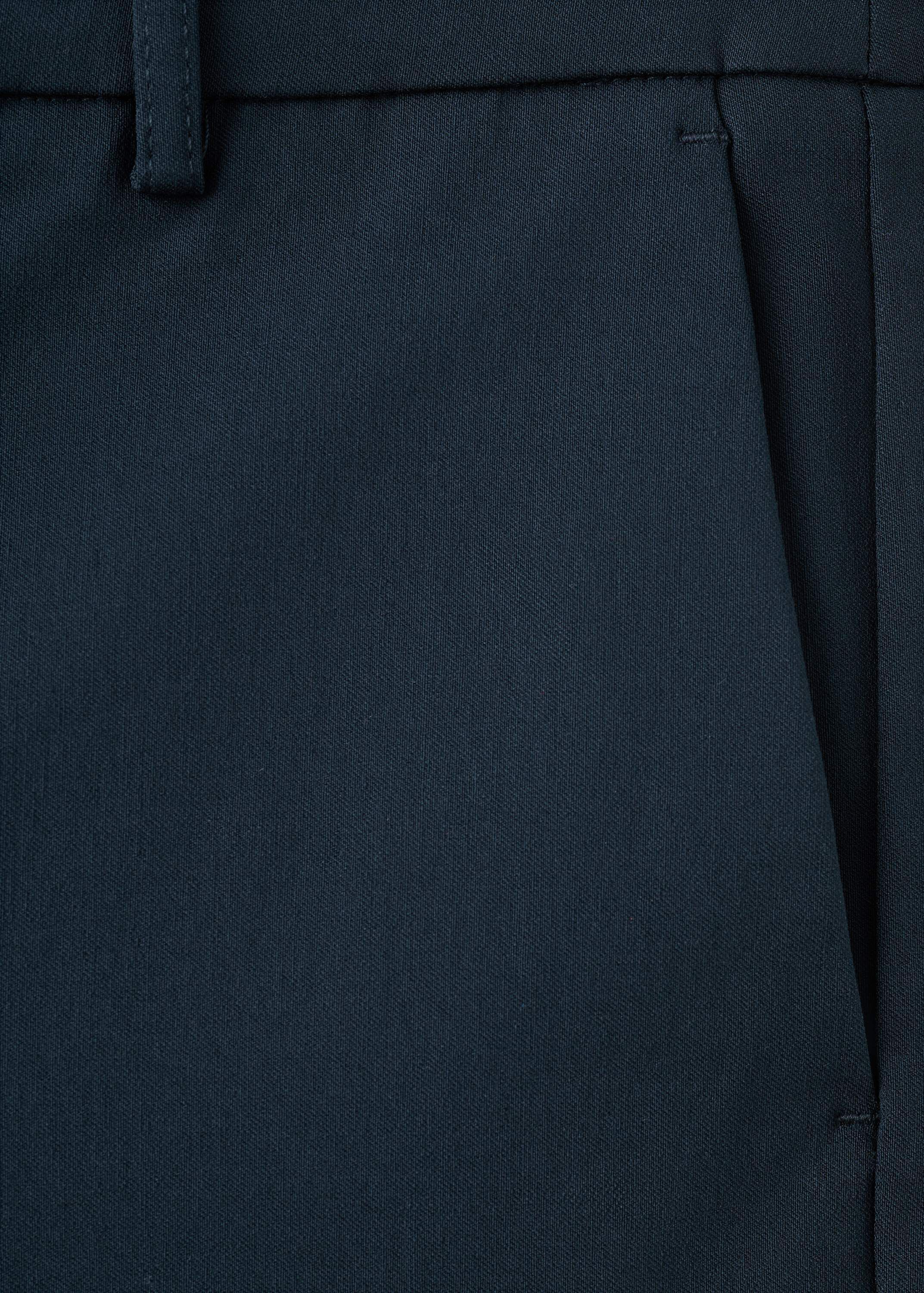 Straight-cut crop trousers