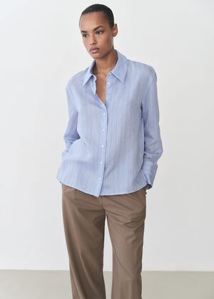 Stripe-print shirt