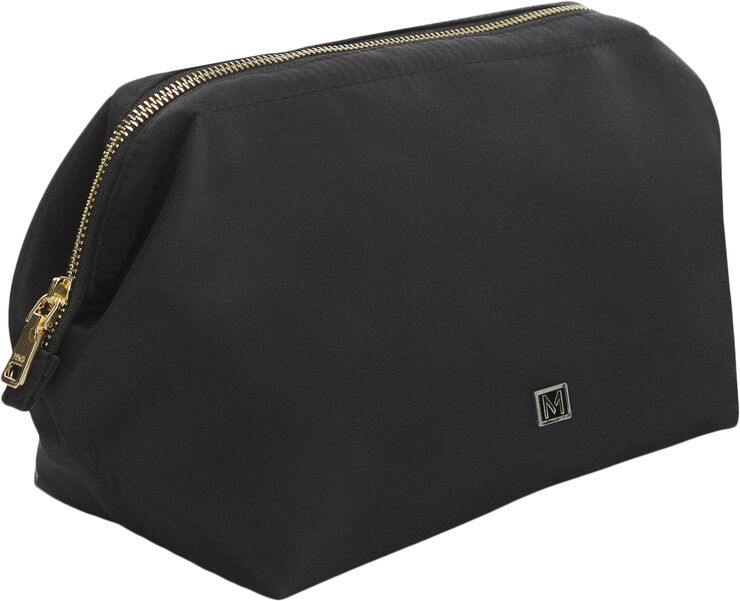 Zipped toiletry bag with logo